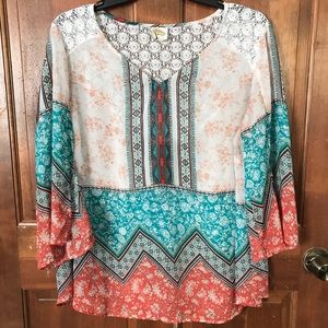2X Sheer Blouse